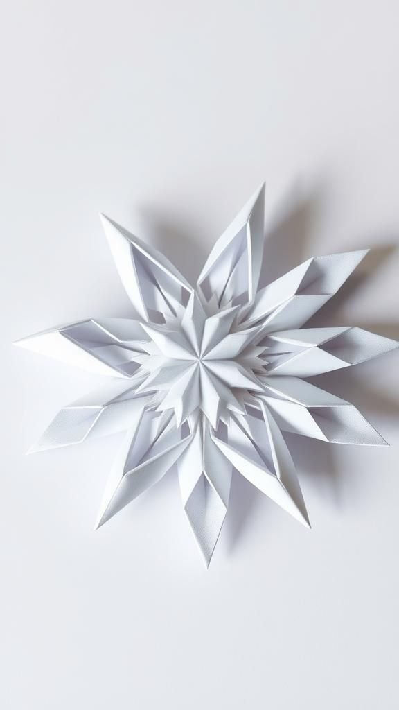 Modular Origami Snowflake Medallion