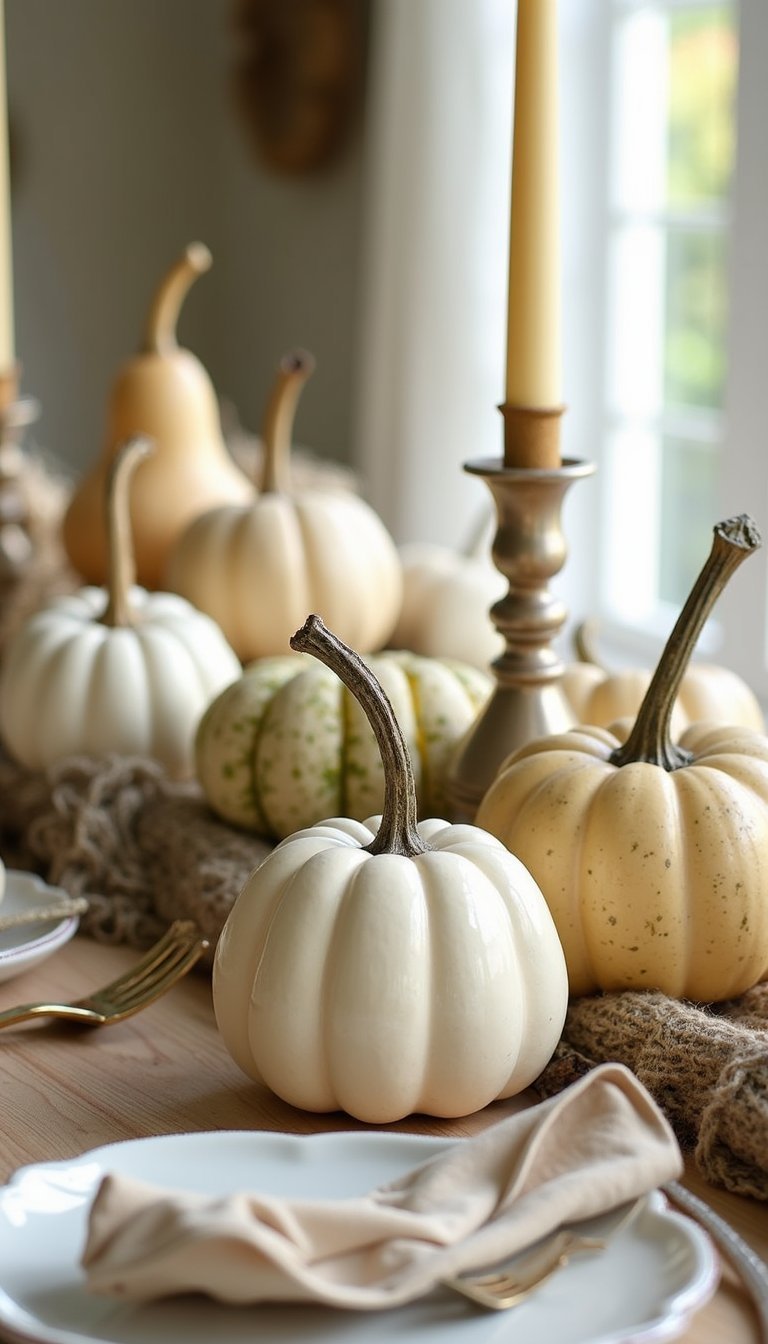 Painted Metallic Gourds For Subtle Shine
