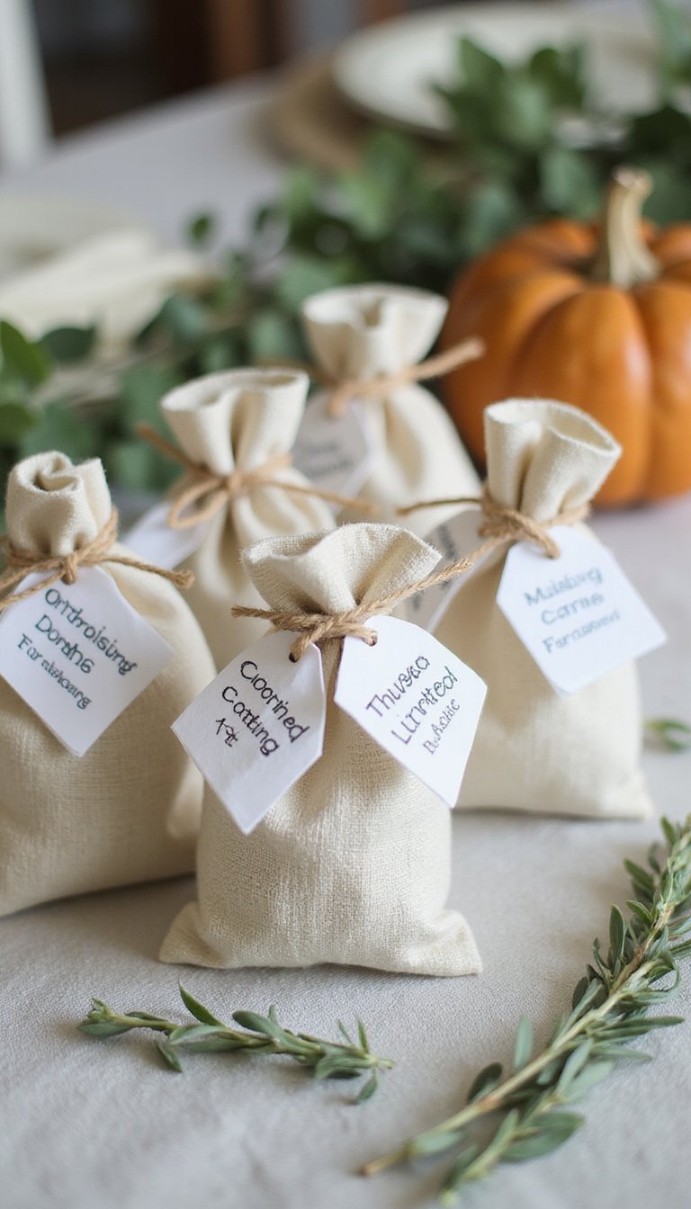 Savory Herb Favor Bags For Scented Keepsakes