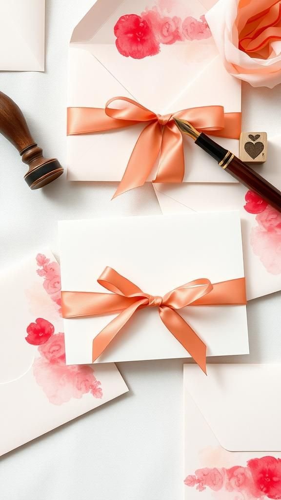 Watercolor Love Note Stationery Set