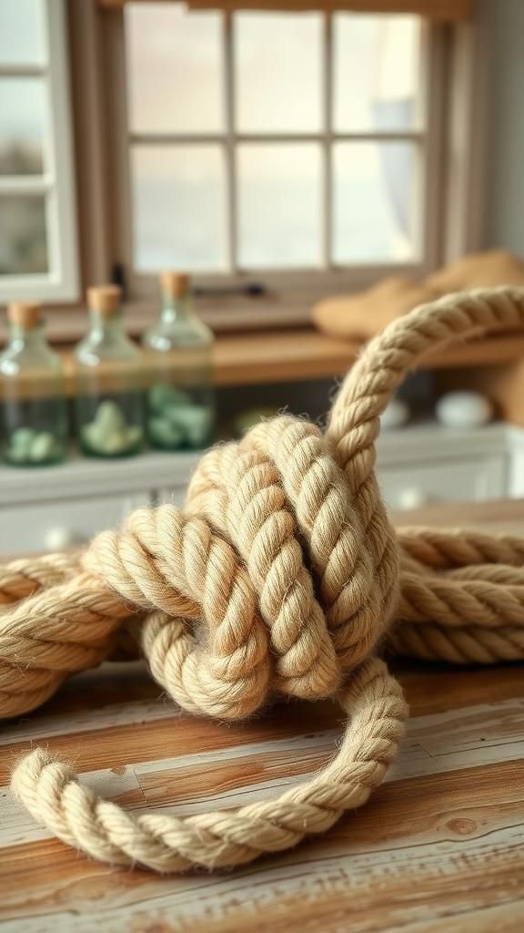 Nautical Knot Rope Doorstop Accent Piece