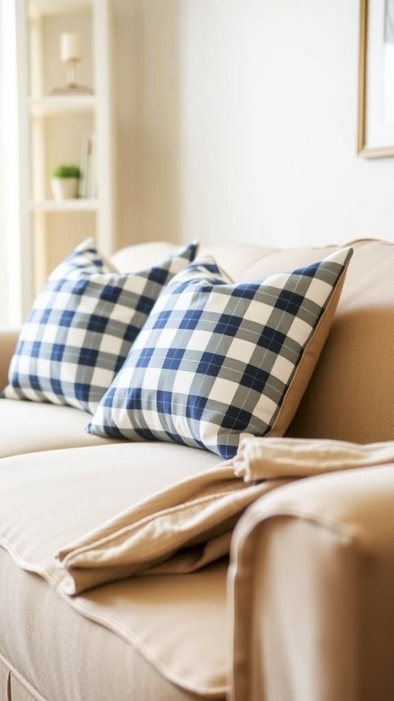 Tea Towel Envelope Pillow Covers On Budget