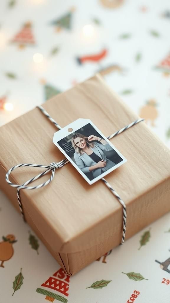 Keepsake Photo Gift Tags On Baker’s Twine