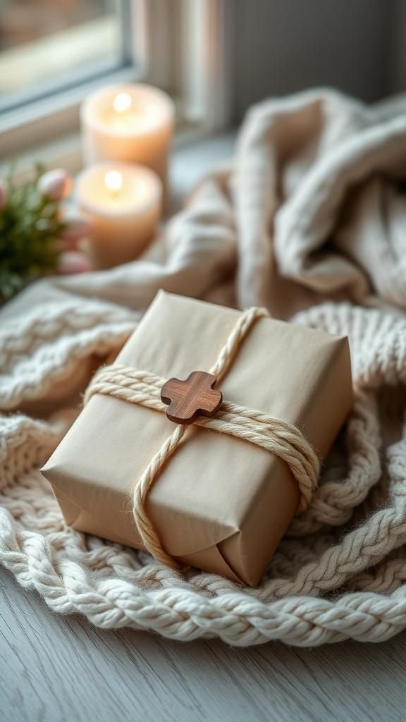 Yarn Weave Wrap With Cozy Scandinavian Texture