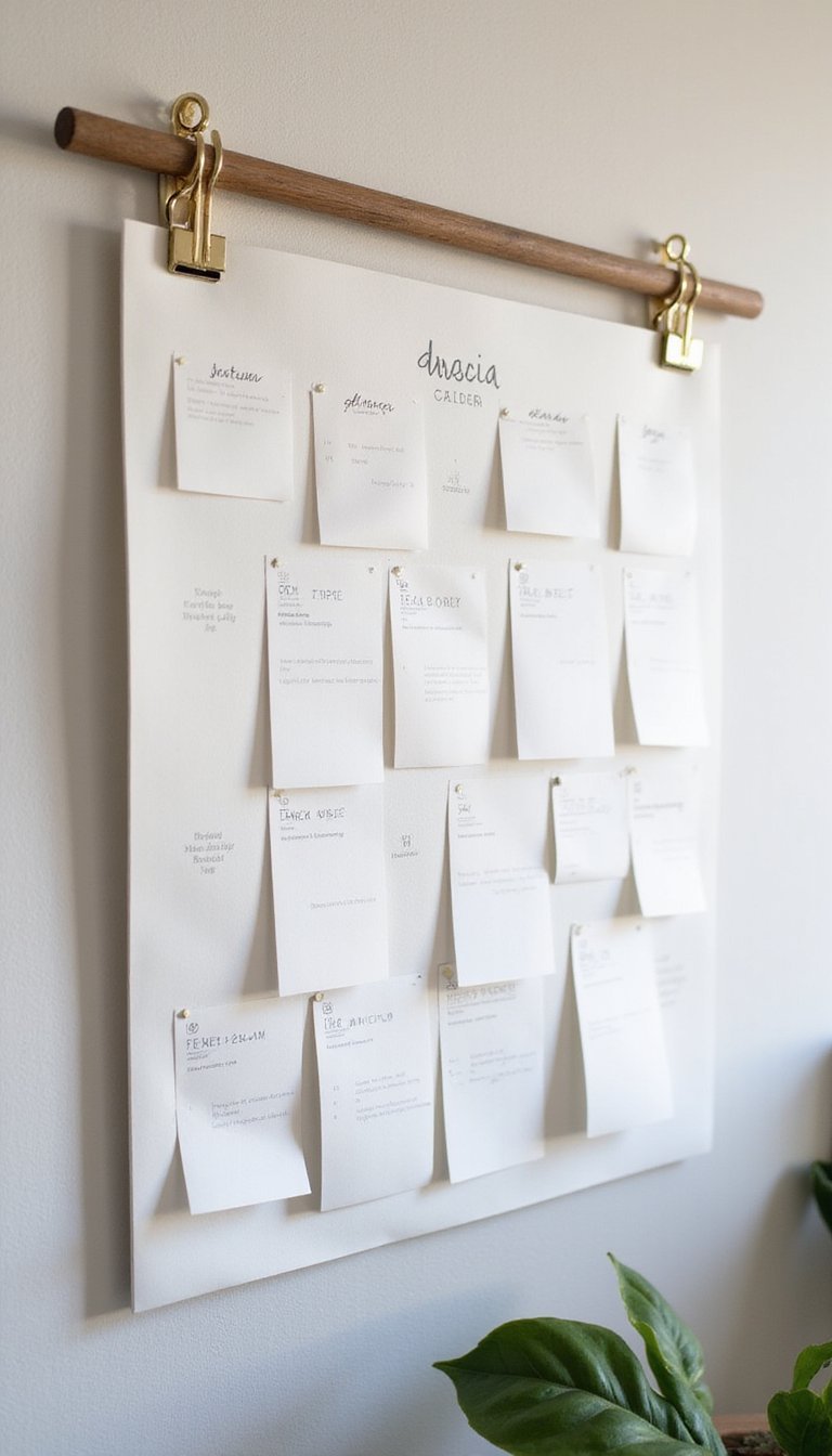 Minimalist New Year Wall Calendar Installation Guide