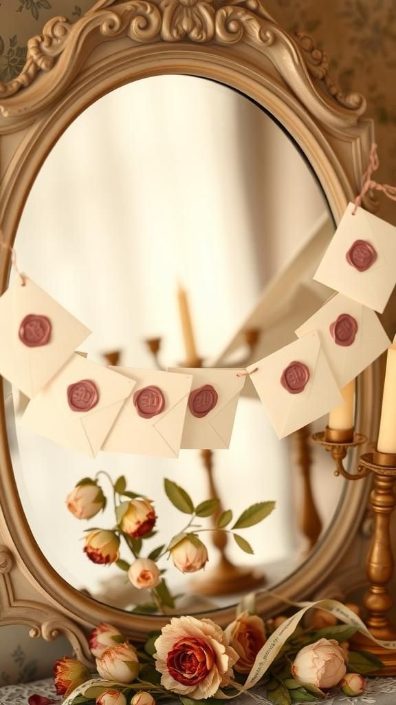 Love Letter Banner With Wax Seals