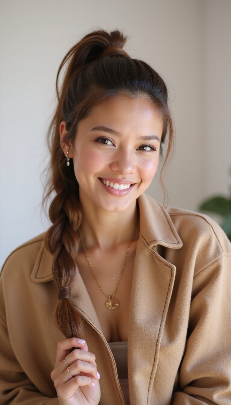 Braided High Ponytail Built For Intense Workouts