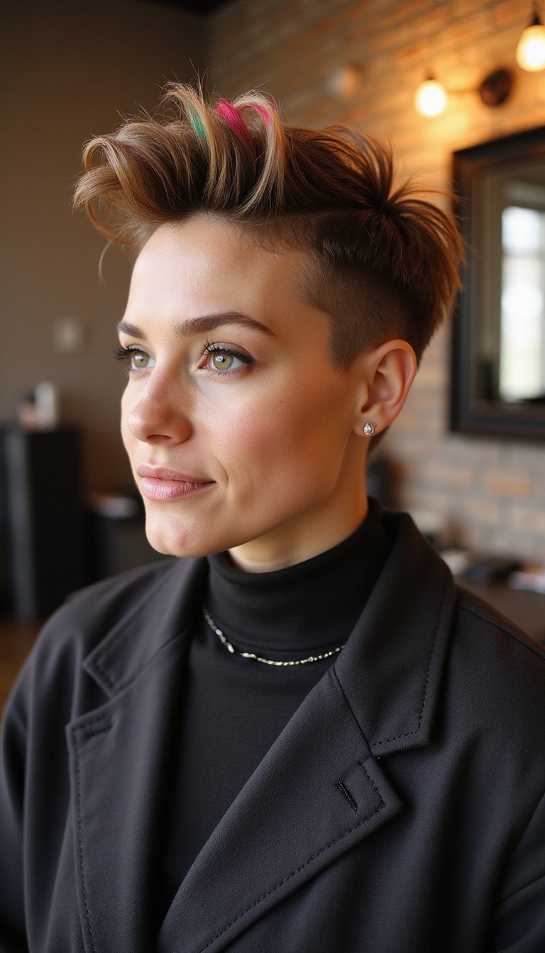 Faux Hawk Using Gel For Punk Monsters