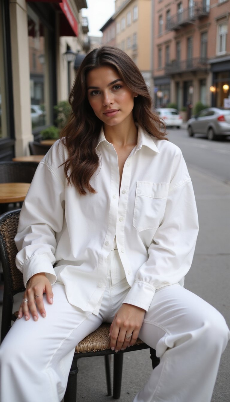 Look Minimal De Fin De Semana Con Camisa Grande