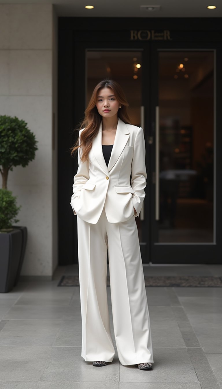 Conjunto Palazzo e Blazer Leve para Recepção