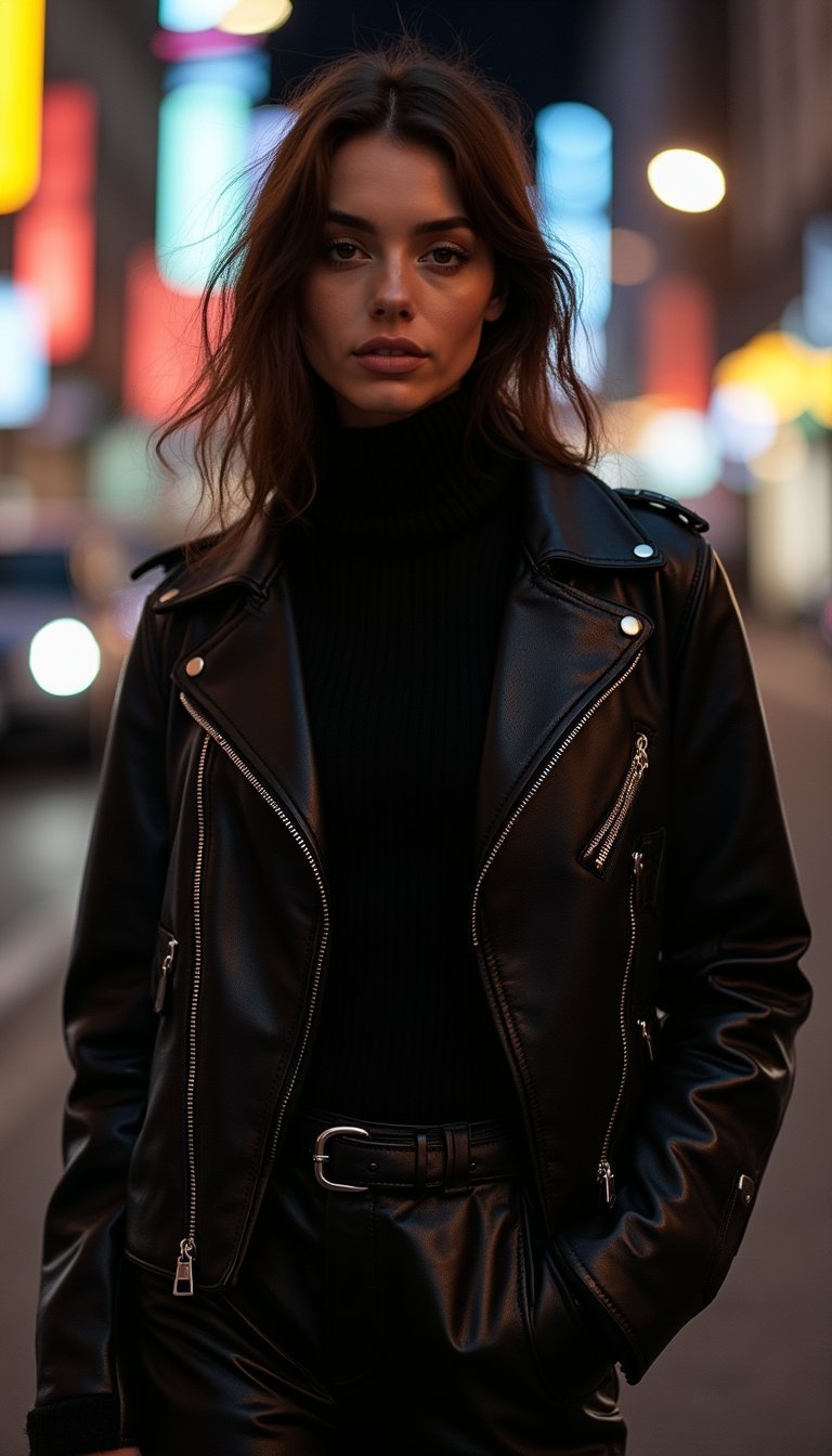 Look All Black Com Texturas Contrastantes