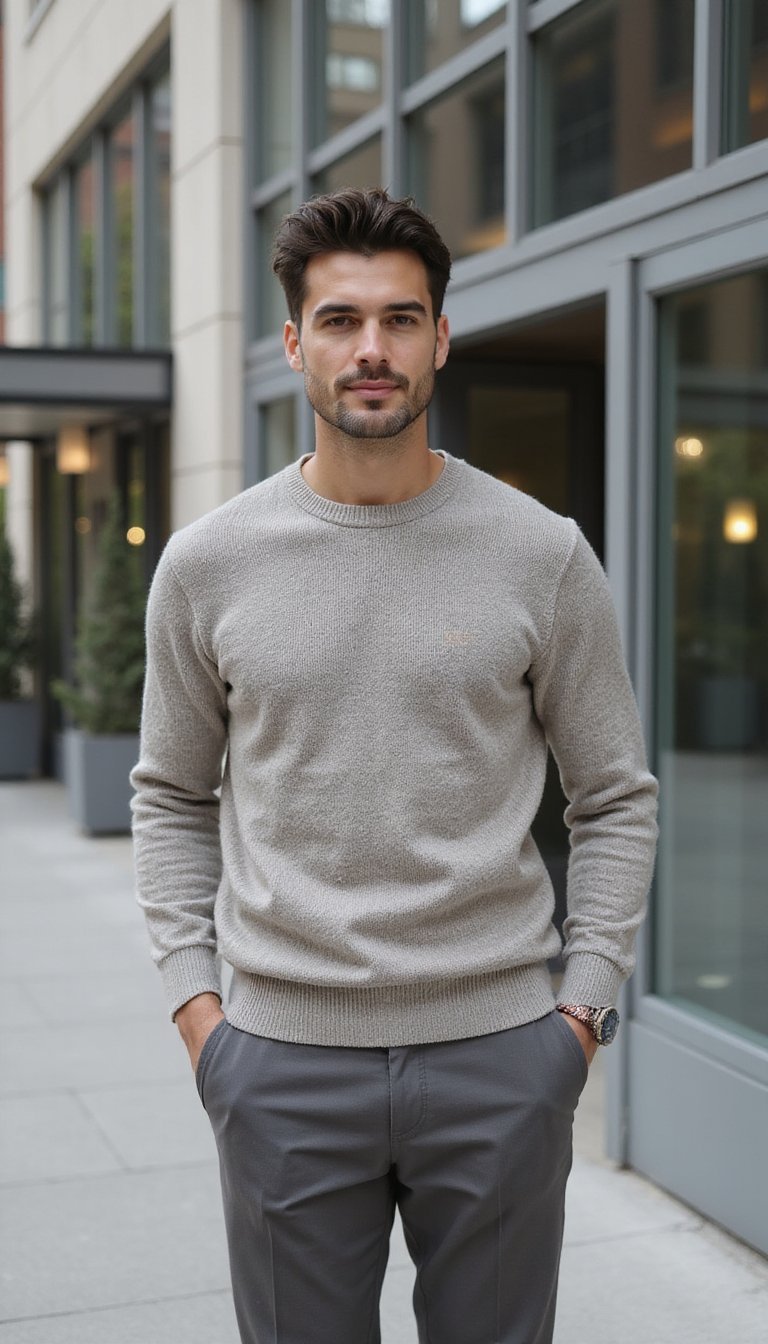 Look Casual Para Escritório Com Tricot Fino