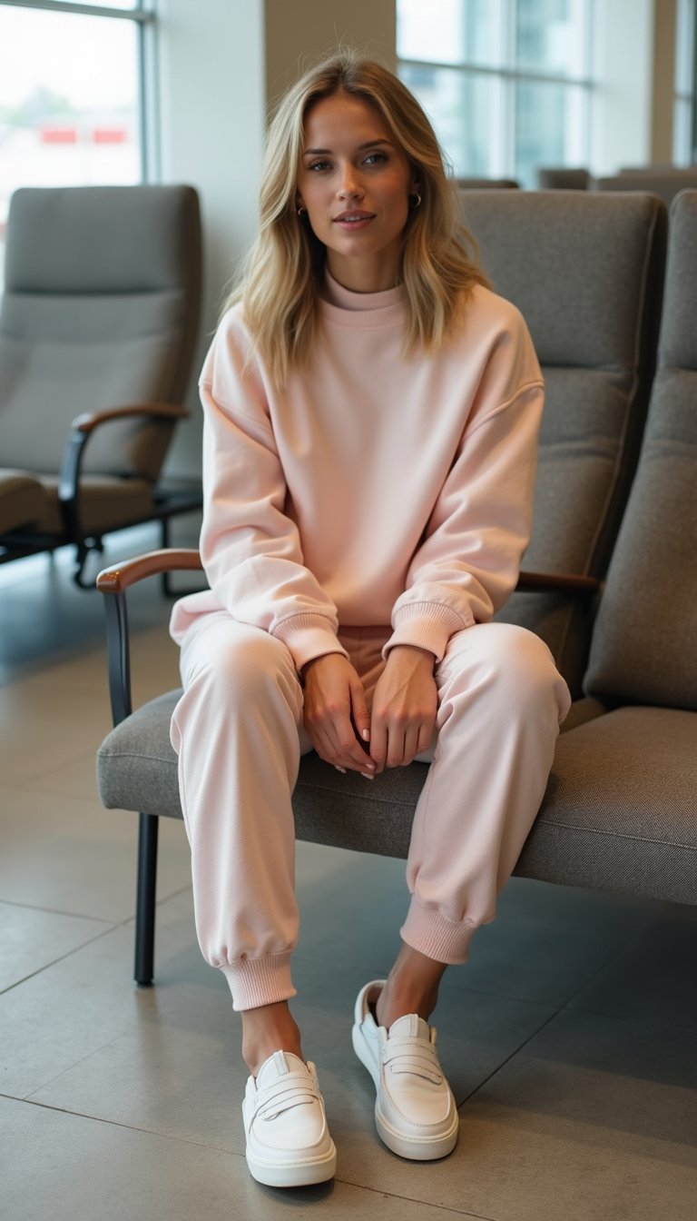 Coordenado de Moletom Chique Para Voo