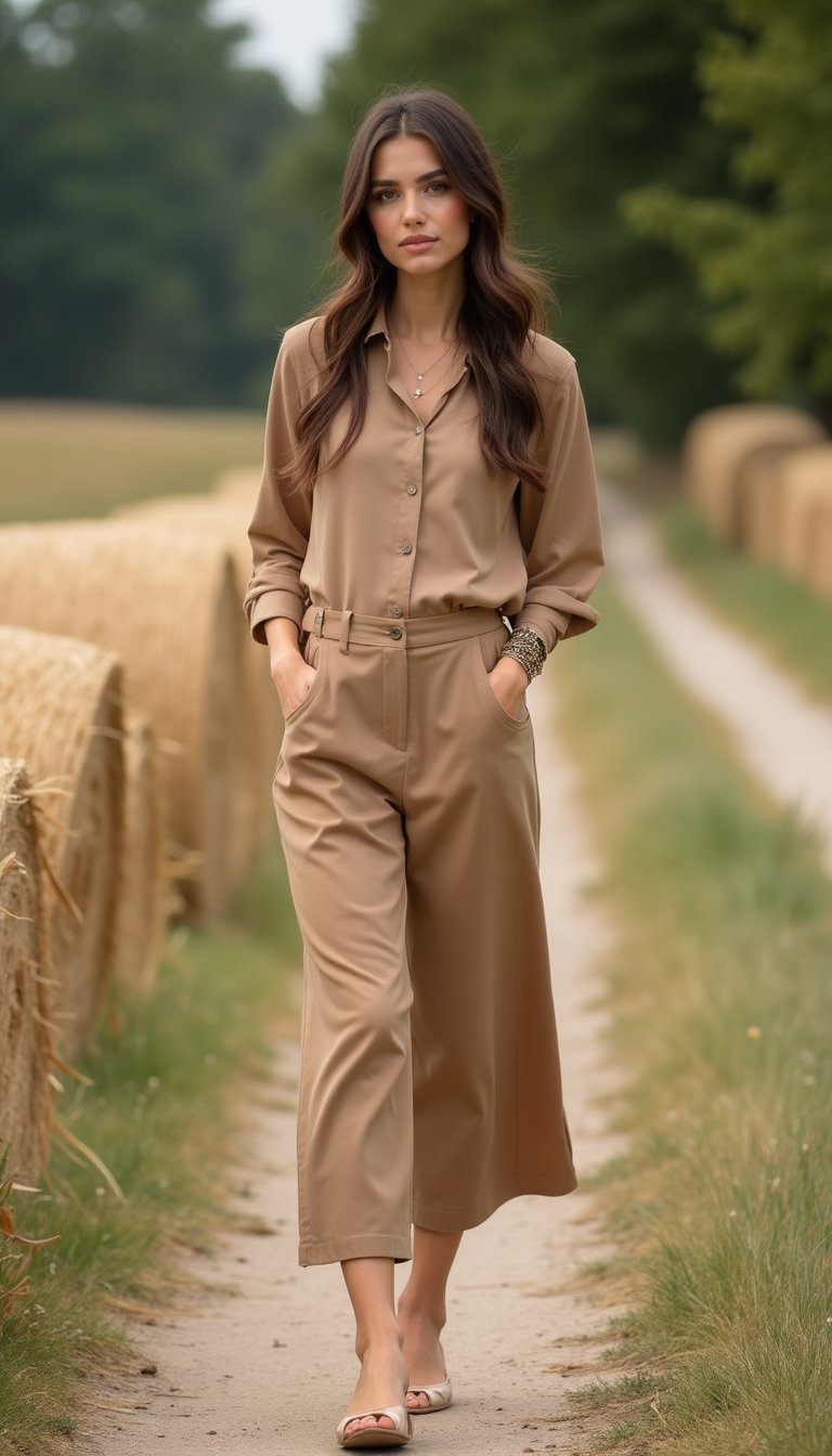 Look Minimalista Em Tons Terrosos Neutros