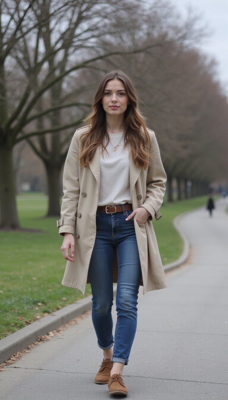 Trench Coat Leve Para Dias Ventosos