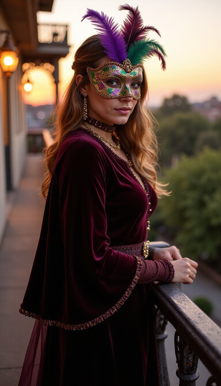 DIY Feathered Masquerade Mask And Cape