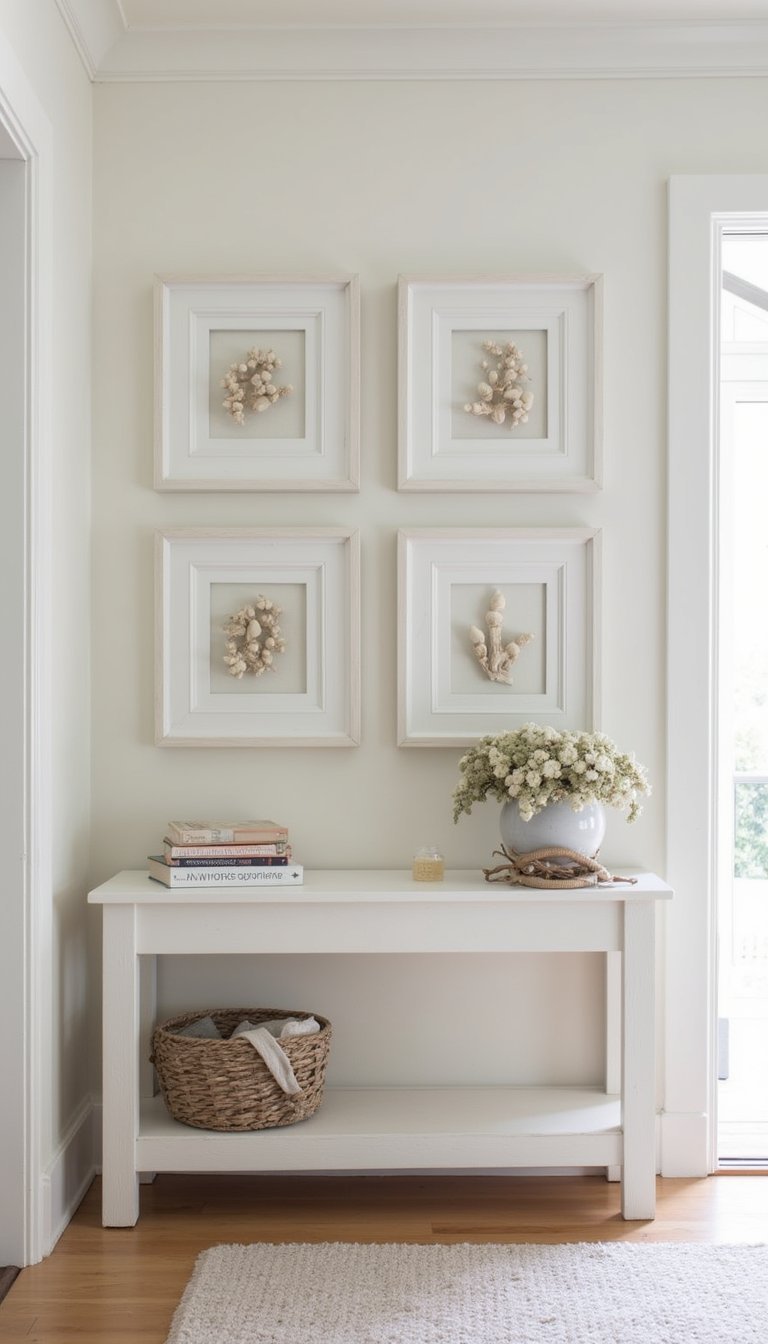 Driftwood Gallery Wall With Shell Accents