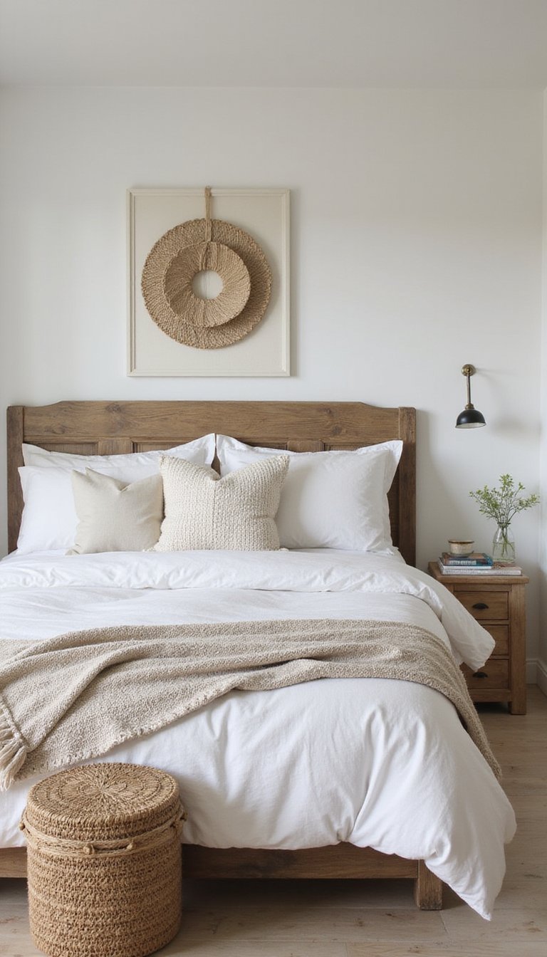 Layered Bedding In Natural Linens And Cotton