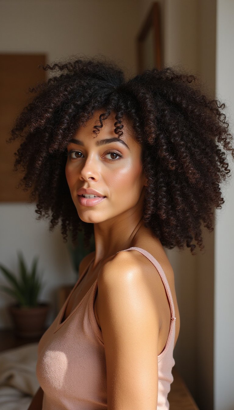 Flat Twist Out For Defined Curly Texture