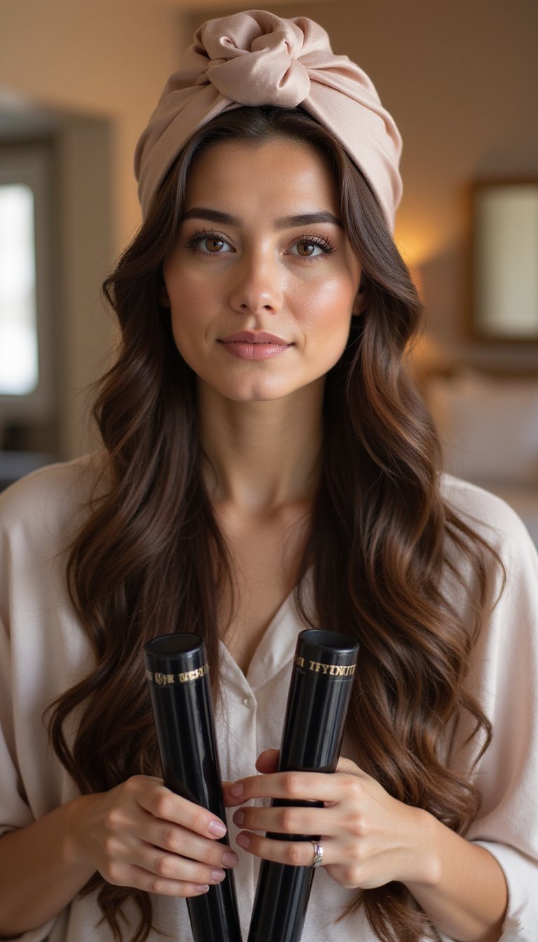 Overnight Curling Rods With Satin Wrap Finish