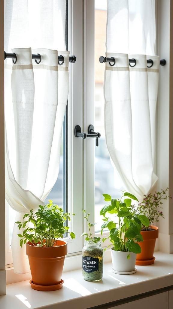 Clip-Ring Cafe Curtains With Fusible Hems