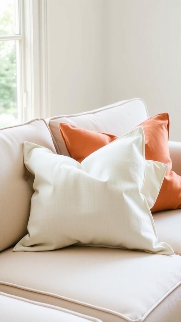 Quick No-Sew Envelope Pillow Covers