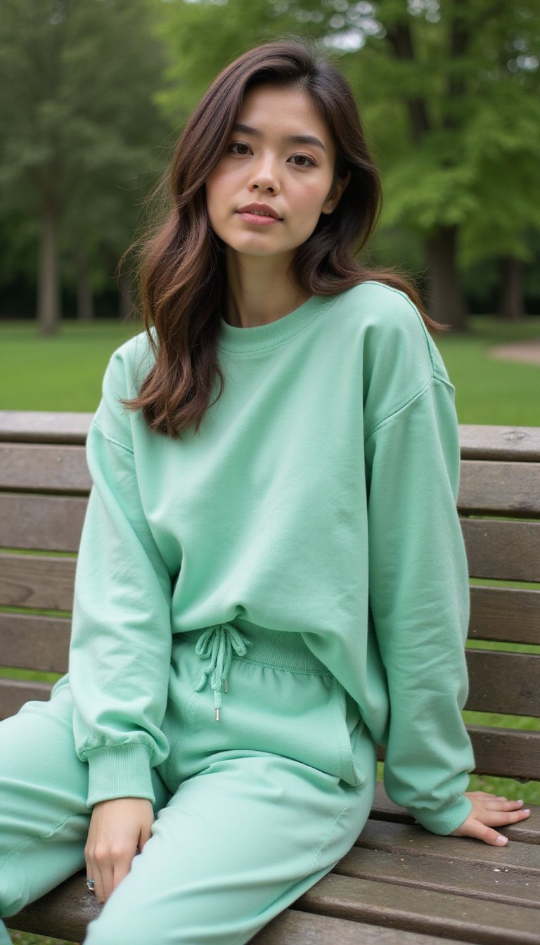 Monocromo Verde Menta Fresco Para Fin De Semana