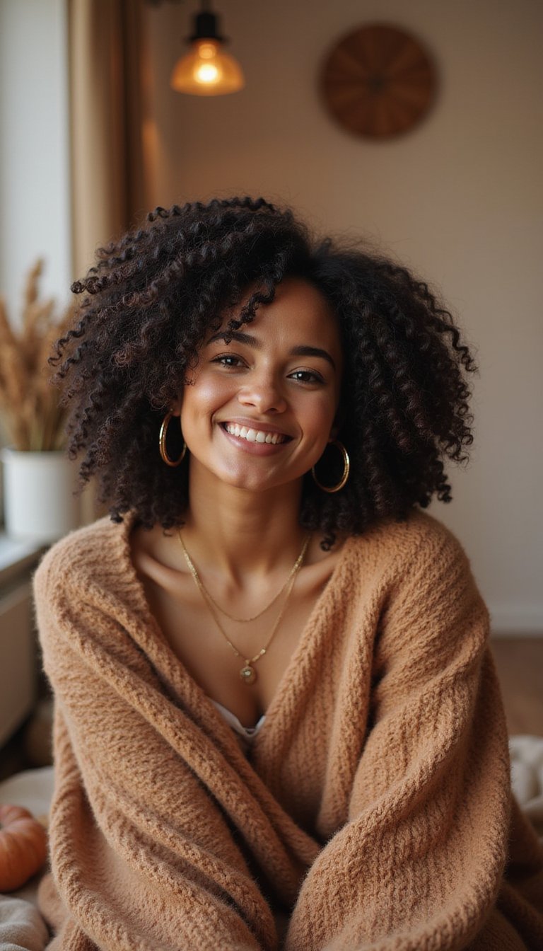 Natural Twist-Out Style For Coily Textures