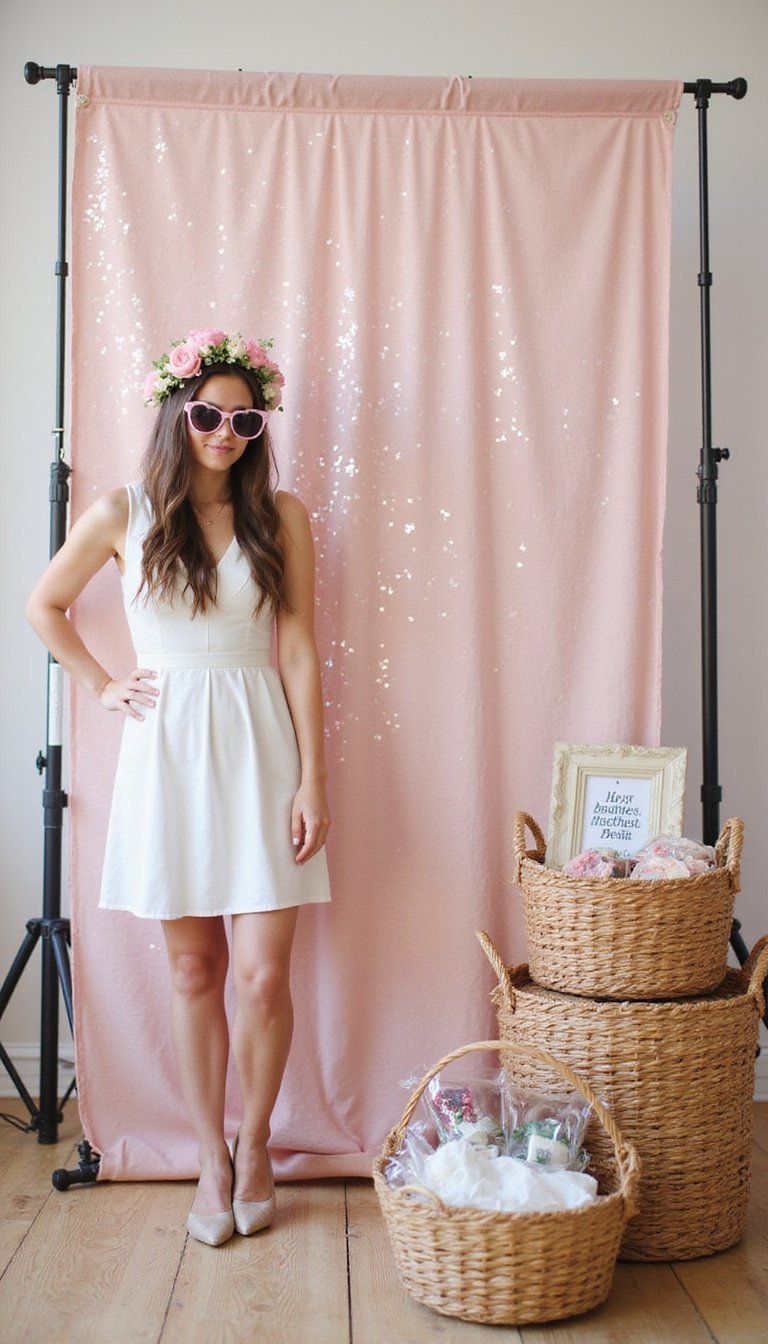 Sweet Photo Booth With Props And Frames