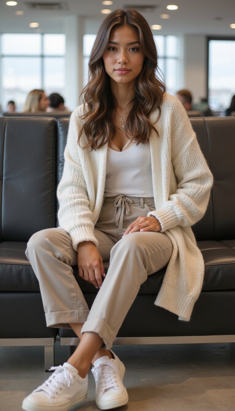 Cardigan Doux De Voyage Confort Et Style