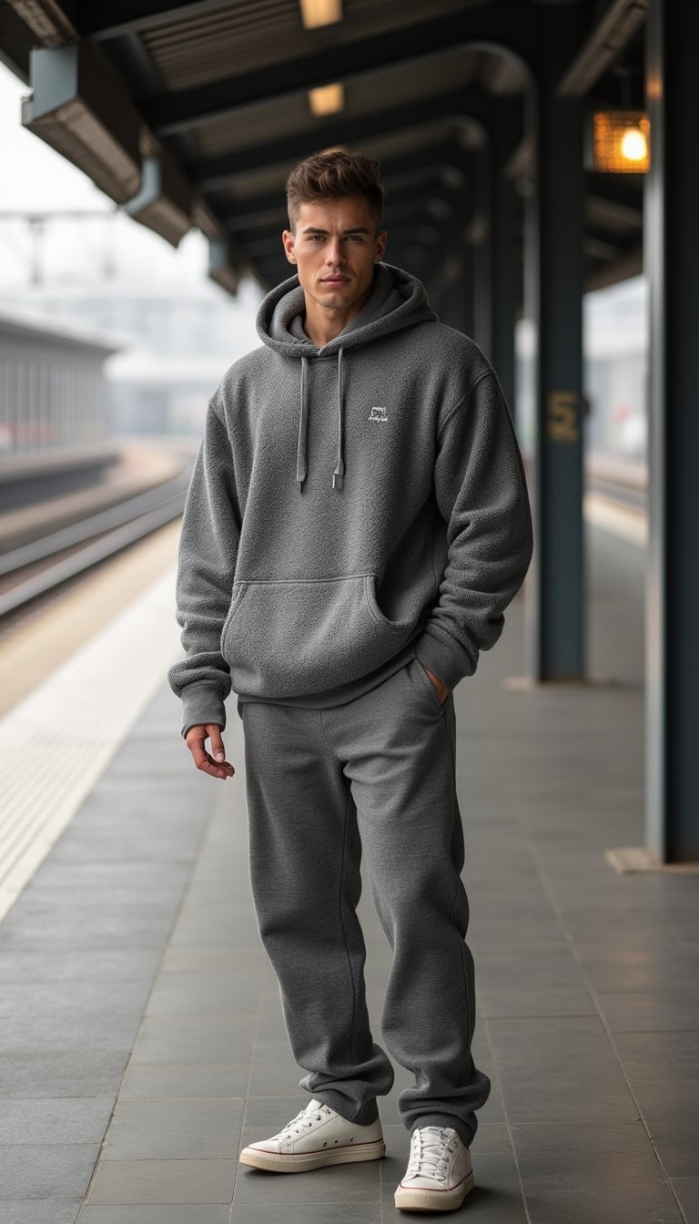 Pull Maille À Capuche Stylé Pour Voyages Urbains