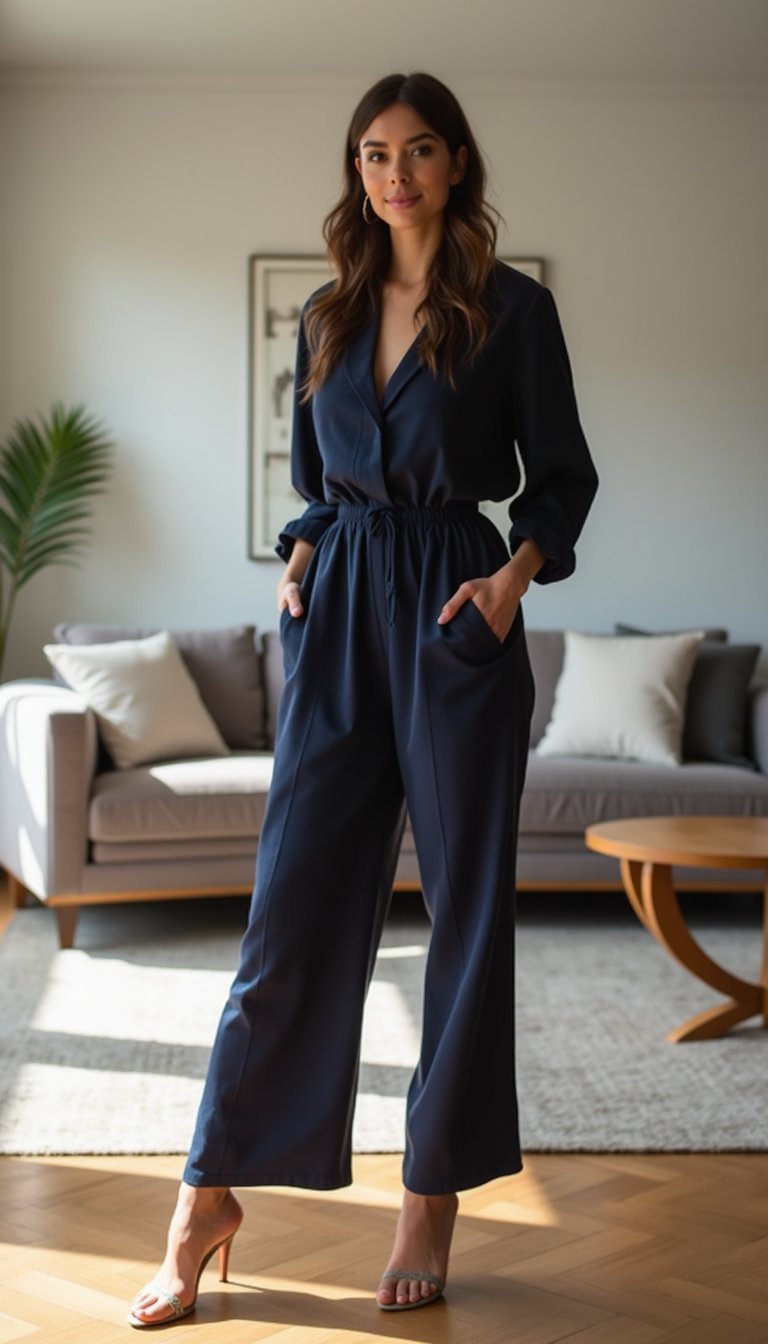 Combinaison Tailleur Fluide Pour Une Pièce Unique