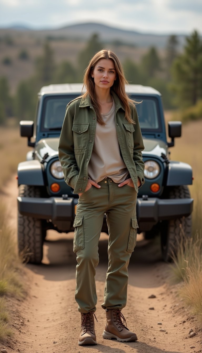 Veste Utilitaire Et Pantalon Cargo Confortable Pour Aventures