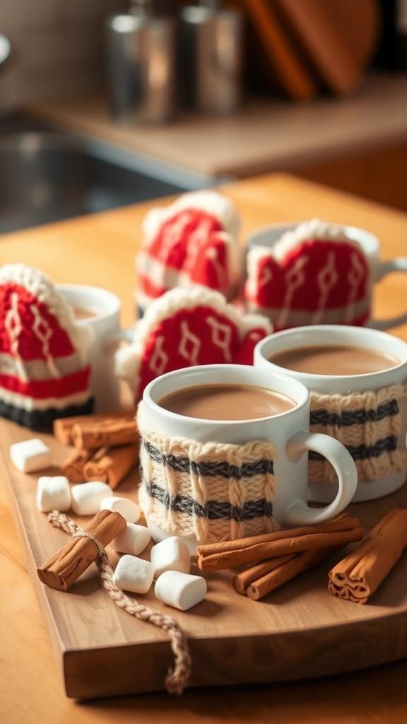 Mug Cozy Mittens For Winter Cocoa Moments