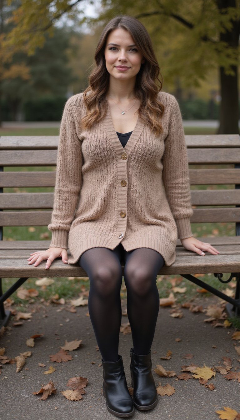 Cardigan Reimagined As Button-Back Knit Dress