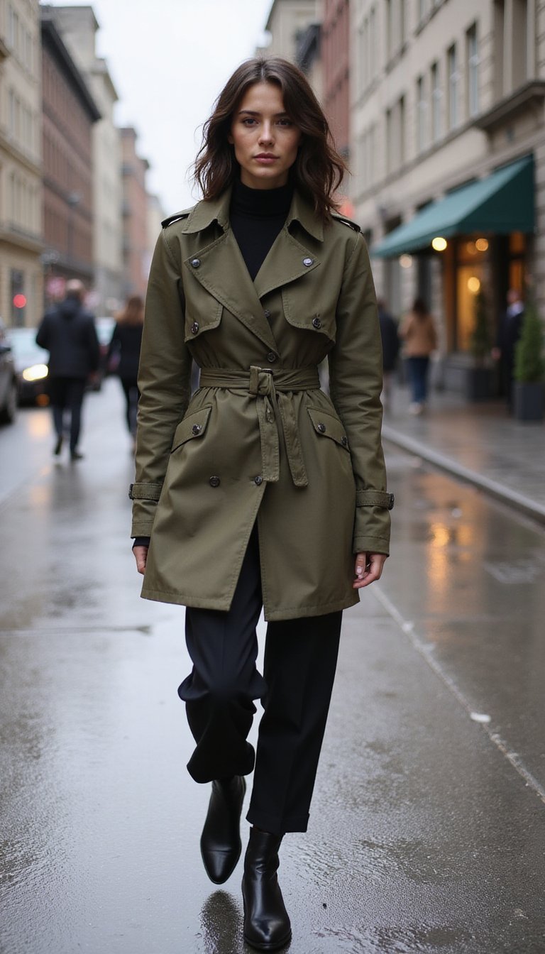 Military Surplus Coat Turned Chic Trench Alternative