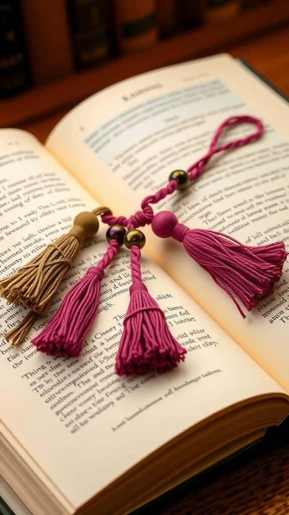 Beaded Tassel Bookmarks For Page Lovers