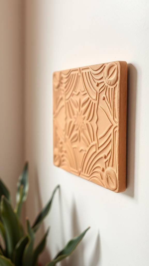 Textured wall tile for a cozy vignette