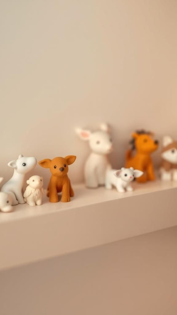 Tiny animal figurines with simple charm