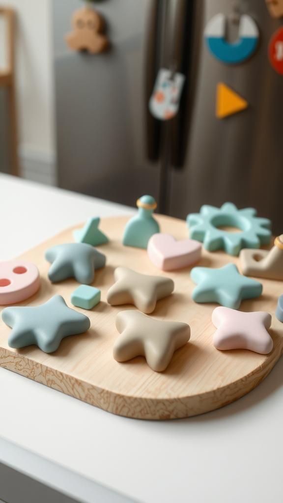 Whimsical magnet shapes for the fridge