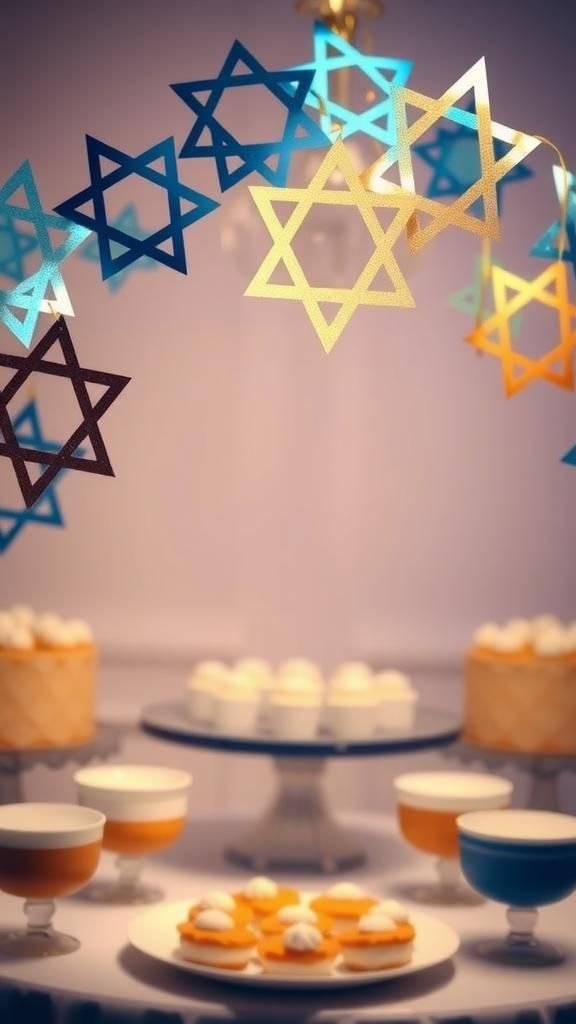 Chain of interlocking Stars for a simple arch