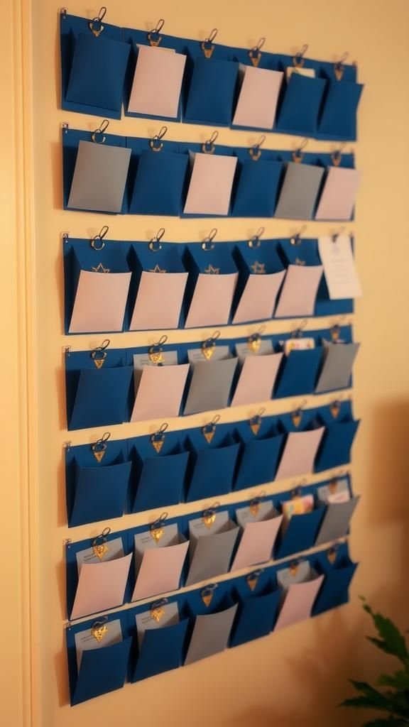 Countdown pocket calendar for nightly surprises