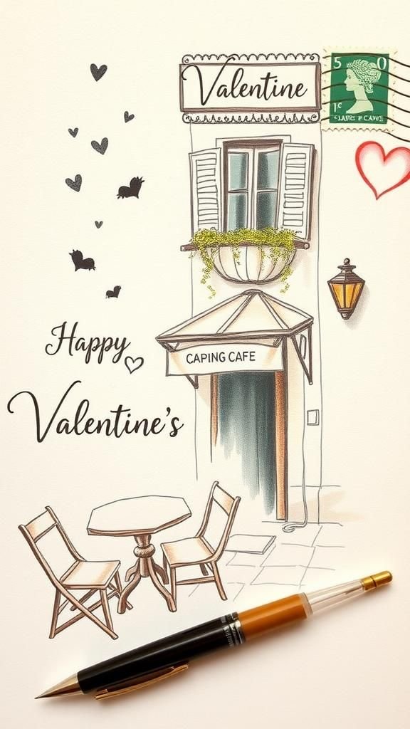 A postcard-style vignette from a shared memory