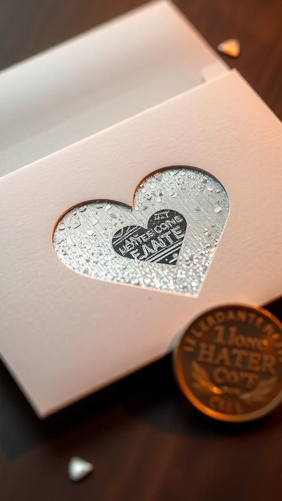 A scratch-off heart that hides sweet words