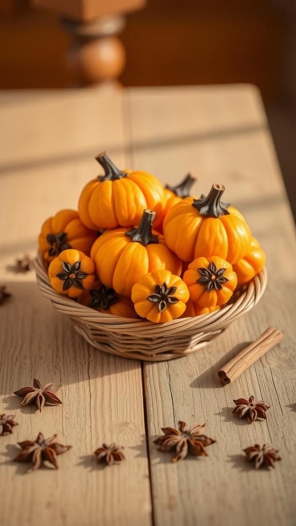 Dried orange and clove pomanders for warm spice
