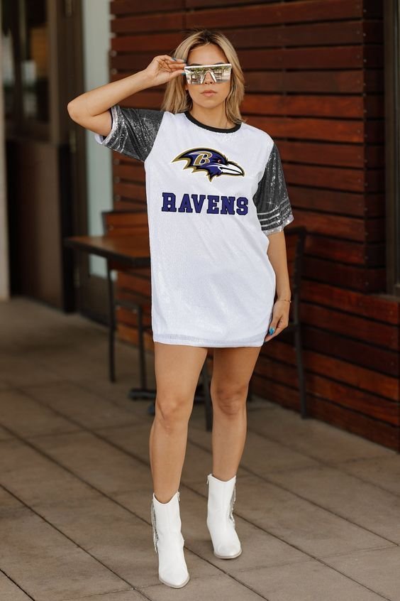 Vestido de jersey de NASCAR con lentejuelas