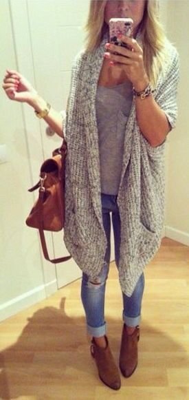 Fixar página Página de pin - look cardigan marrom