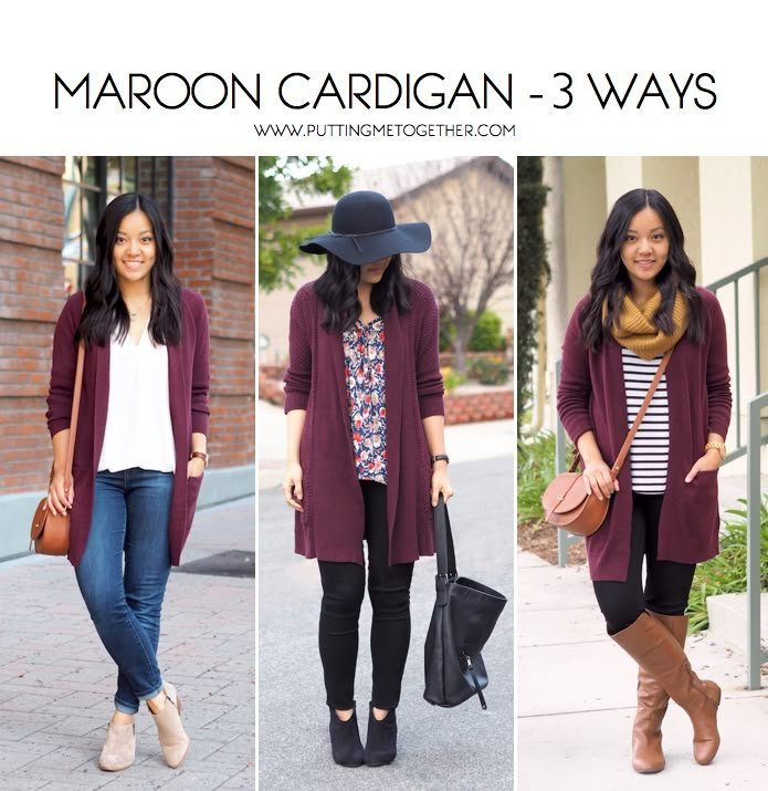 3 maneiras de usar um cardigan marrom 3 maneiras de usar um cardigan marrom - cardigans outfit for women