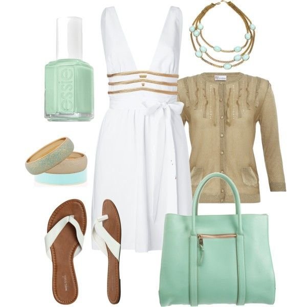 conjunto de cardigã verde