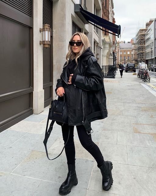 Tendencias: Chaquetas de aviador de piel de oveja | Conjuntos casuales de invierno, Conjunto negro, Conjuntos de invierno Tendencias: Chaquetas de aviador de piel de oveja | Conjuntos casuales de invierno, Conjunto negro, Conjuntos de invierno - Conjunto de chaqueta de aviador